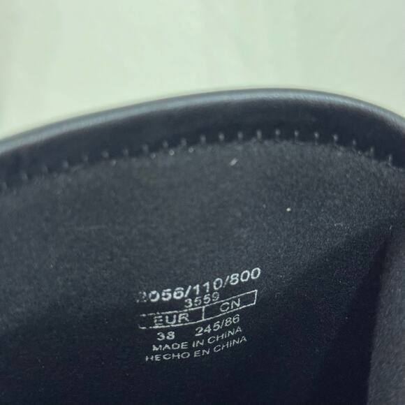 Zara Black Knee High Snip Toe Boots Size 38 / 7.5 - Picture 6 of 8